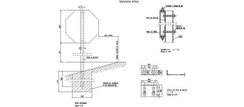 Bloques Autocad Gratis Seguridad Y Salud En Obras Señalización De Obra 8465