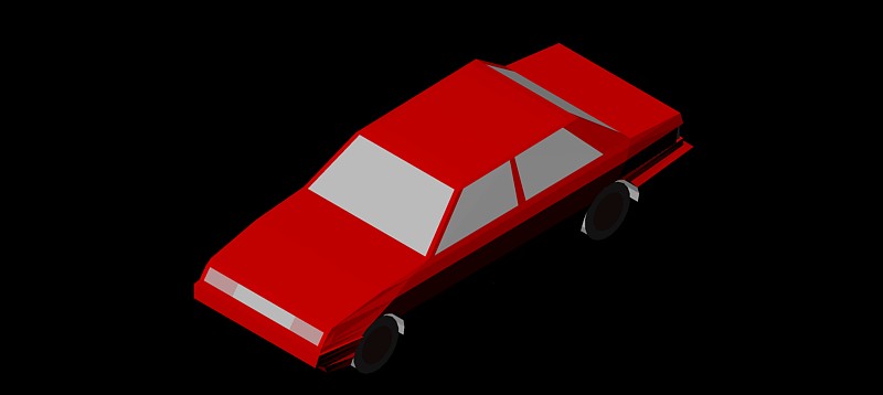 coche en 3d (3 dimensiones) modelo 01