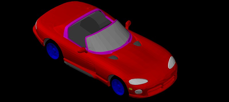 Dodge Viper en 3d (3 dimensiones)